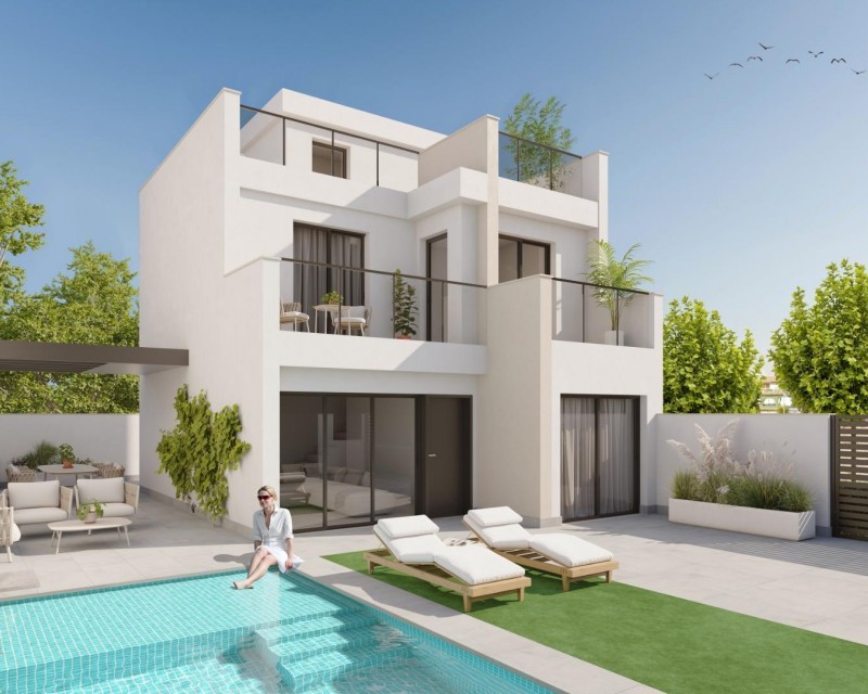 Chalet - Nueva construcción - Los Alcázares - Playa la Atascadera