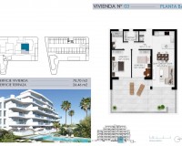 Nieuw constructie - Gelijkvloers appartement - Pilar de la Horadada - Mil Palmeras