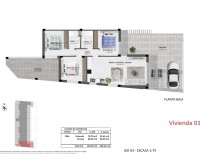 Nueva construcción - Ground Floor Bungalow - Pilar de la Horadada - pueblo