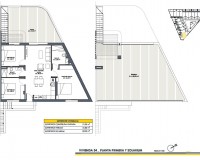 Nybygg - Top Floor Bungalow - San Fulgencio - Pueblo