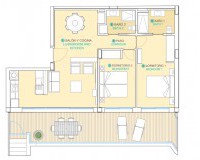 Nieuw constructie - Gelijkvloers appartement - Águilas