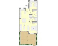 Nieuw constructie - Gelijkvloers appartement - Villamartin