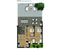 Nieuw constructie - Gelijkvloers appartement - Arenales del Sol - Arenales
