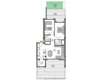 Nieuw constructie - Gelijkvloers appartement - Algorfa