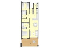 Nieuw constructie - Gelijkvloers appartement - Águilas