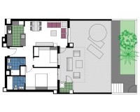 Nieuw constructie - Gelijkvloers appartement - Mil Palmeras